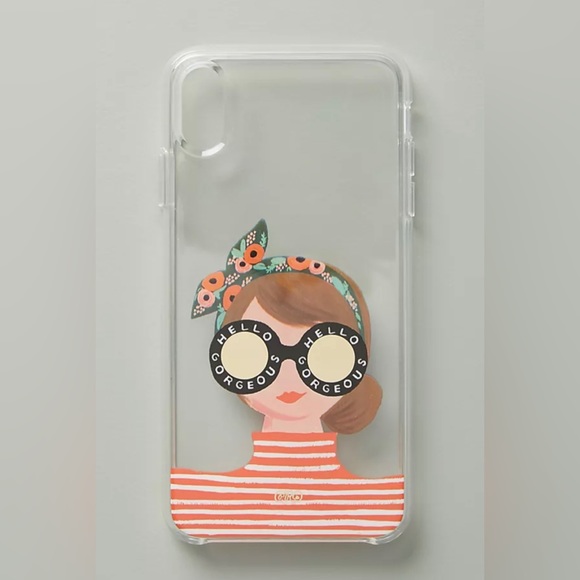 Rifle Paper Co. Accessories - RIFLE PAPER CO. Case for iPhone 10 Xs- Gold Foil Accents - Gorgeous Girl